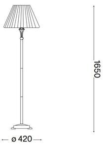 Ideal Lux - Лампион FIRENZE 1xE14/40W/230V златист