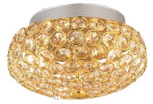 Ideal Lux - LED Кристална плафониера KING 3xG9/3W/230V Ø 25,5 см златист