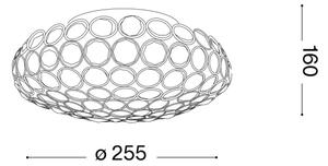 Ideal Lux - LED Кристална плафониера KING 3xG9/3W/230V Ø 25,5 см хром