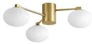 Ideal Lux - LED Полилей за повърхностен монтаж HERMES 3xG9/3W/230V Ø 60 см златист
