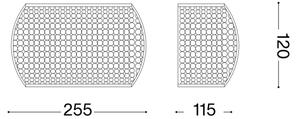 Ideal Lux - LED Кристален аплик PASHA 3xG9/3W/230V златист