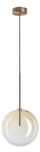Ideal Lux - LED Пендел EQUINOXE 1xG4/2W/230V Ø 25 см месинг/опушен