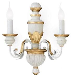 Ideal Lux - Аплик FIRENZE 2xE14/40W/230V бял/златист