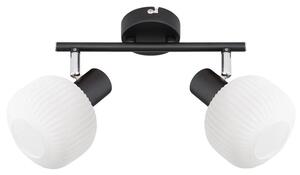 Prezent 27520 - Спот ARYA 2xE14/40W/230V черен/бял