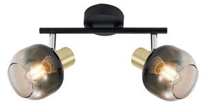 Prezent 27514 - Спот PEGAS 2xE14/40W/230V черен/опушен