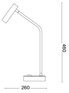 Ideal Lux - LED Настолна лампа EASY LED/3,5W/230V CRI 90 черен