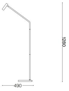 Ideal Lux - LED Лампион EASY LED/3,5W/230V CRI 90 черен