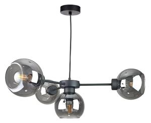 Пендел KALIOPE 4xE27/60W/230V черен/опушен черен