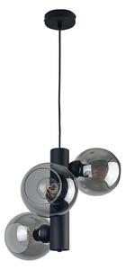 Пендел TUBE 3xE27/60W/230V черен/опушен черен
