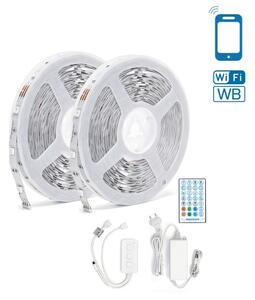 Aigostar - Димируема RGBW LED лента LED/48W/12V 2x7,5 m Wi-Fi