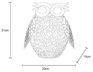 Globo 36330 - LED Соларен декорация LED/0,06W/3V IP44 бухал