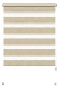 Кремава ролетна щора ден и нощ 97x150 cm Zebra Natur – Gardinia