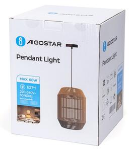Aigostar - Пендел 1xE27/60W/230V бежов
