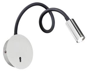 Ideal Lux - LED Гъвкава малка лампа FOCUS LED/3,5W/230V CRI 90 сив/лъскав хром