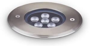 Ideal Lux - LED Лампа за алея FLOOR LED/6W/230V Ø 12 см CRI 90 IP67 хром