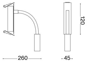 Ideal Lux - LED Гъвкав малка лампа IO LED/3W/230V CRI 90 бял