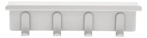 Светлосива стоманена стенна закачалка с рафт 11,5 cm A-Hallway – Zone