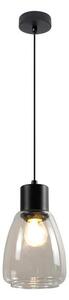 Пендел MOLDO 1xE27/40W/230V черен/прозрачен