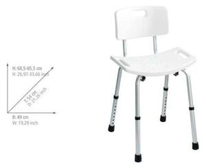 Табуретка за душ с облегалка, 54 x 49 cm Wenko Stool With Back