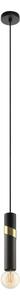 Eglo 39935 - Пендел CEDRAL 1xE27/40W/230V черен/златист