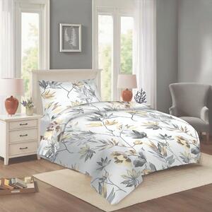 Бяло единично памучно спално бельо 140x200 cm Darina – Cotton House