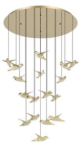 Eglo 390398 - LED Димируем пендел PARATEBUENO 17xLED/3W/230V златист