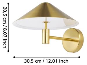 Eglo 390273 - LED аплик PARAGUAY LED/12W/230V 3000K златист