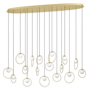 Eglo 390348 - LED Димируем пендел PORTOCOLOM 17xLED/3W/230V златист