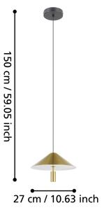 Eglo 390271 - LED Пендел PARAGUAY LED/12W/230V 3000K златист