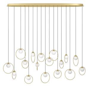 Eglo 390348 - LED Димируем пендел PORTOCOLOM 17xLED/3W/230V златист