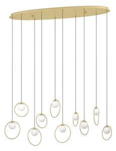 Eglo 390347 - LED Димируем пендел PORTOCOLOM 10xLED/3W/230V златист