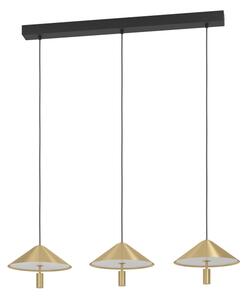 Eglo 390272 - LED Димируем пендел PARAGUAY 3xLED/12W/230V 3000K златист