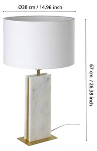 Eglo 390409 - Настолна лампа BELESAR 1xE27/40W/230V бял