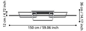 Eglo 390282 - LED Димируем полилей за повърхностен монтаж PUEBLA LED/34,5W/230V 3000K