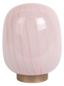 Светлорозова настолна лампа със стъклен абажур (височина 20 cm) Summer Globe – Leitmotiv