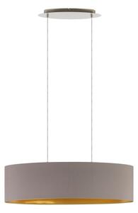 Eglo 55271 - Пендел MASERLO 2xE27/60W/230V кафяв