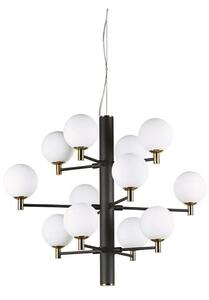 Ideal Lux - LED Пендел COPERNICO 12xG9/3W/230V Ø 71 см черен