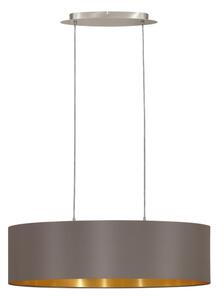 Eglo 55271 - Пендел MASERLO 2xE27/60W/230V кафяв