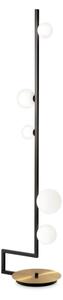 Ideal Lux - LED Лампион BIRDS 5xG9/3W/230V черен/златист