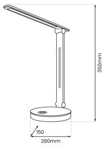 LED RGBW Настолна лампа BRUNO LED/5W/5V 3000/4500/6000K черен