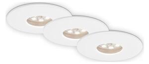 Briloner 7240-036 -К-кт 3xLED Лампа за вграждане в баня ATTACH LED/1,8W/230V IP44 бял