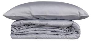 Сиво двойно удължено спално бельо от памучен сатен 240x220 cm Elegant – Mijolnir