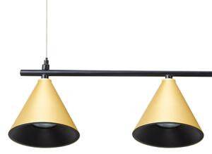 Пендел CONE 4xGU10/10W/230V златист/черен