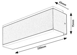 Rabalux 77114 - LED Екстериорен аплик MATARO LED/12W/230V IP54