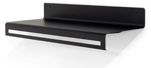 Черна метална стенна закачалка с рафт 78 cm Sway – Spinder Design
