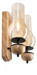 Brilagi - LED Аплик COTTAGE 2xE14/40W/230V дъб/кафяв