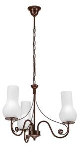 Brilagi - LED Пендел COTTAGE 3xE14/40W/230V кафяв/бял