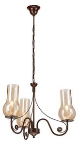 Brilagi - LED Пендел COTTAGE 3xE14/40W/230V кафяв