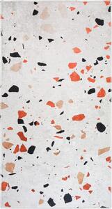 Килим подходящ за пране в оранжево и цвят слонова кост 60x100 cm Italian Stone – Vitaus