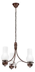Brilagi - LED полилей на верига COTTAGE 3xE14/40W/230V бук/кафяв/бял